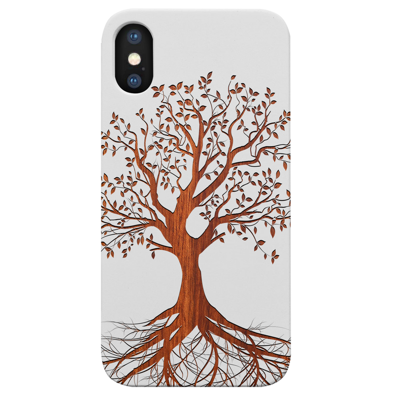 Tree 2 - Engraved Wood Phone Case