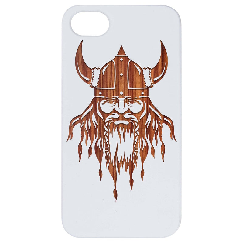 Viking Man - Engraved Wood Phone Case