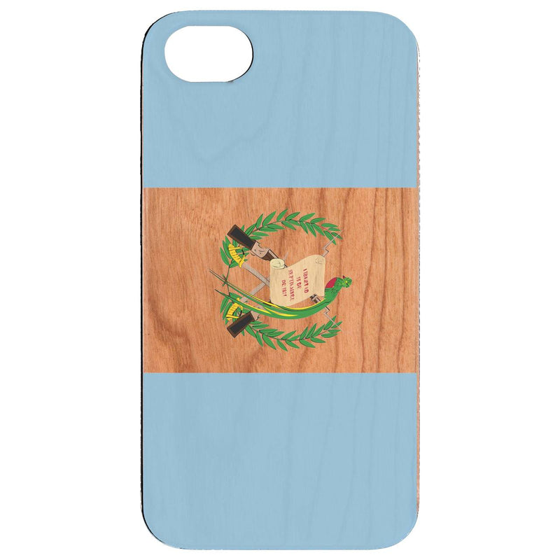 Flag Guetamala - UV Color Printed Wood Phone Case