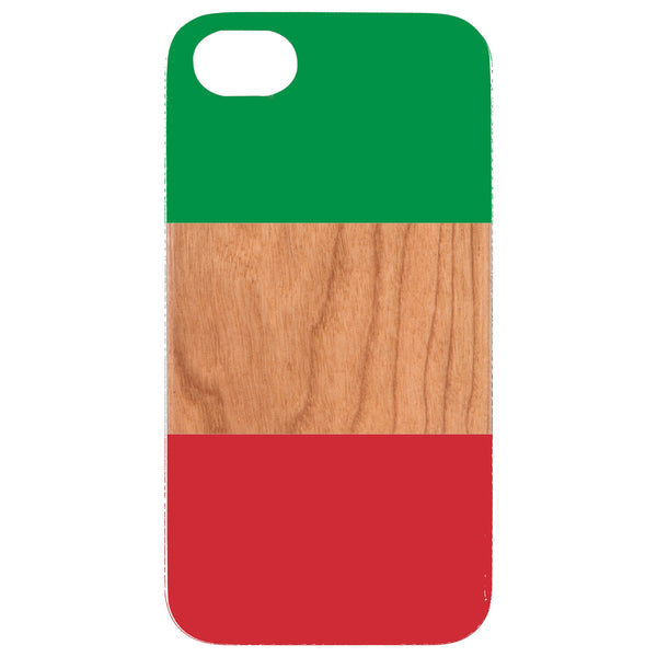 Flag Italy - UV Color Printed Wood Phone Case