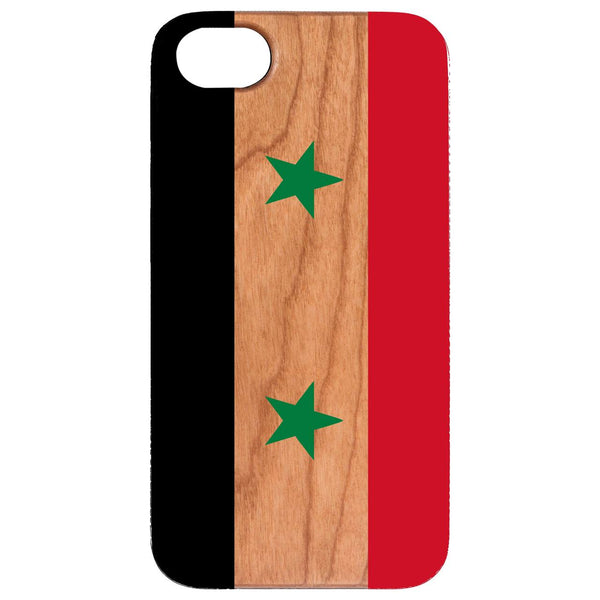 Flag Syria - UV Color Printed Wood Phone Case