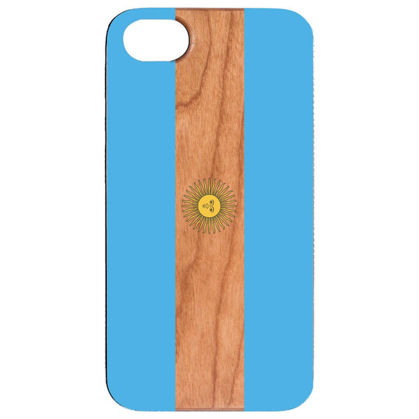 Flag Argentina - UV Color Printed Wood Phone Case