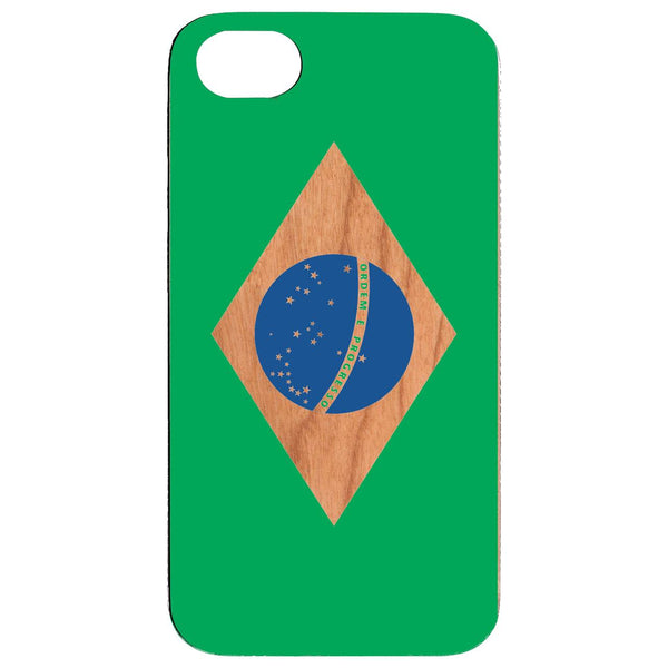 Flag Brazil - UV Color Printed Wood Phone Case