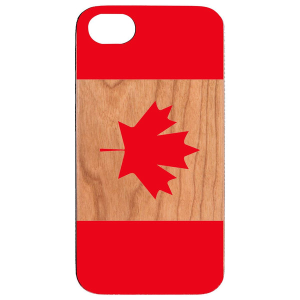 Flag Canada - UV Color Printed Wood Phone Case