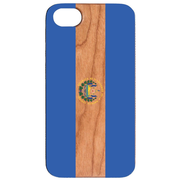 Flag El Salvadore - UV Color Printed Wood Phone Case
