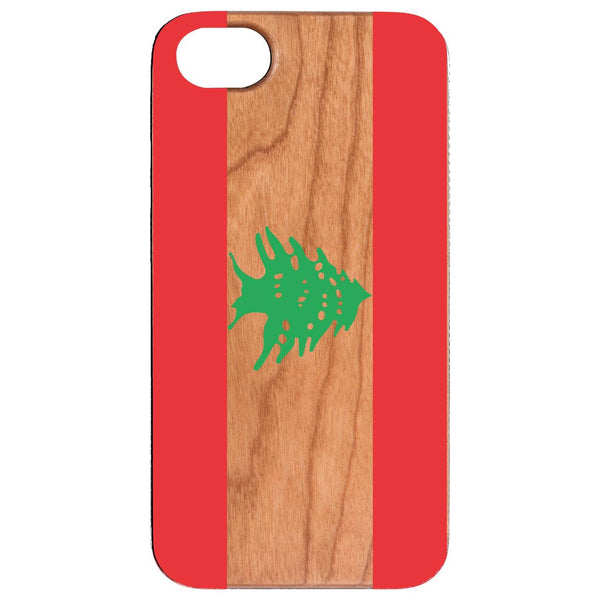 Flag Lebanon - UV Color Printed Wood Phone Case