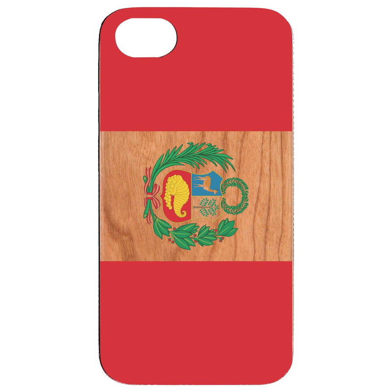 Flag Peru - UV Color Printed Wood Phone Case