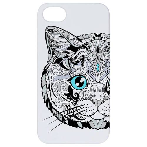 Cat Face - UV Color Printed Wood Phone Case
