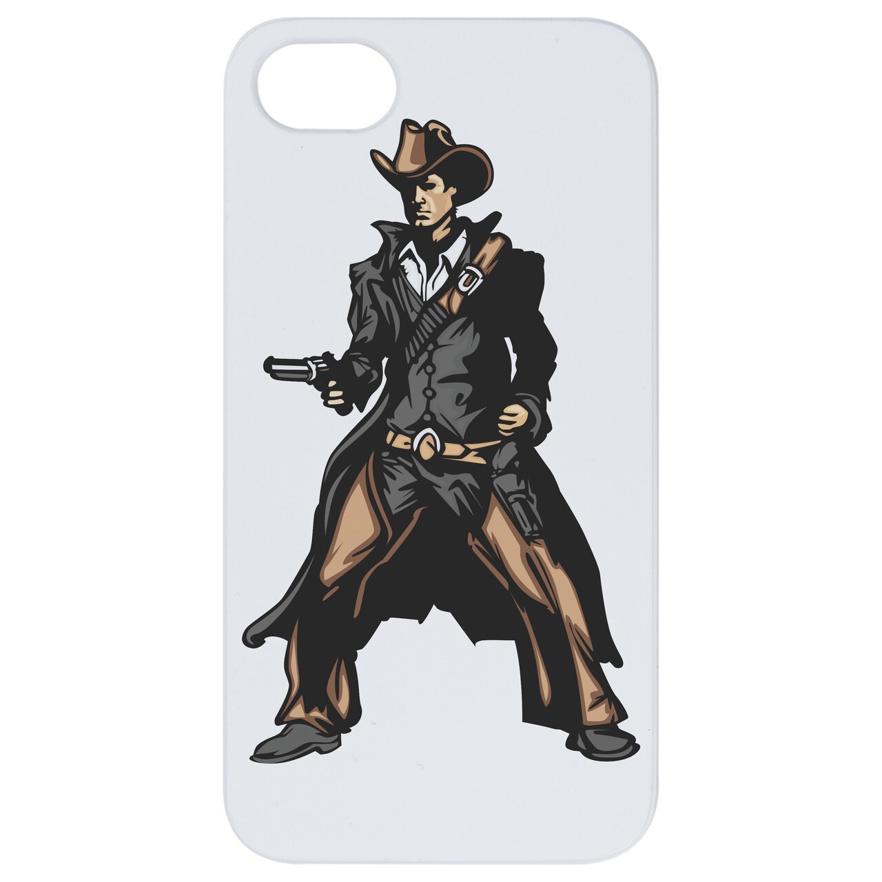 Cowboy - UV Color Printed Wood Phone Case