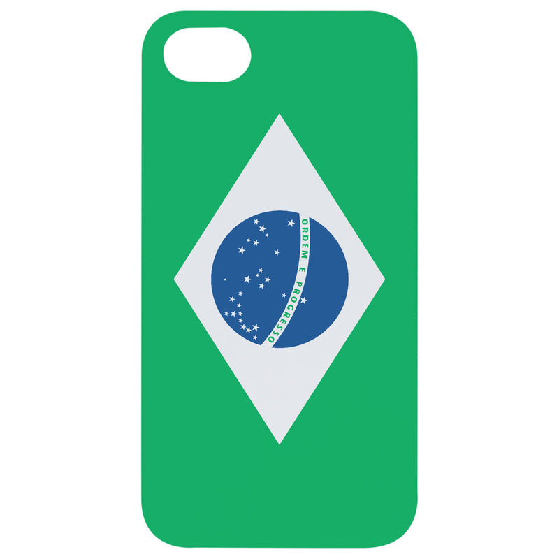 Flag Brazil - UV Color Printed Wood Phone Case