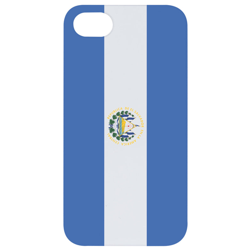 Flag El Salvadore - UV Color Printed Wood Phone Case