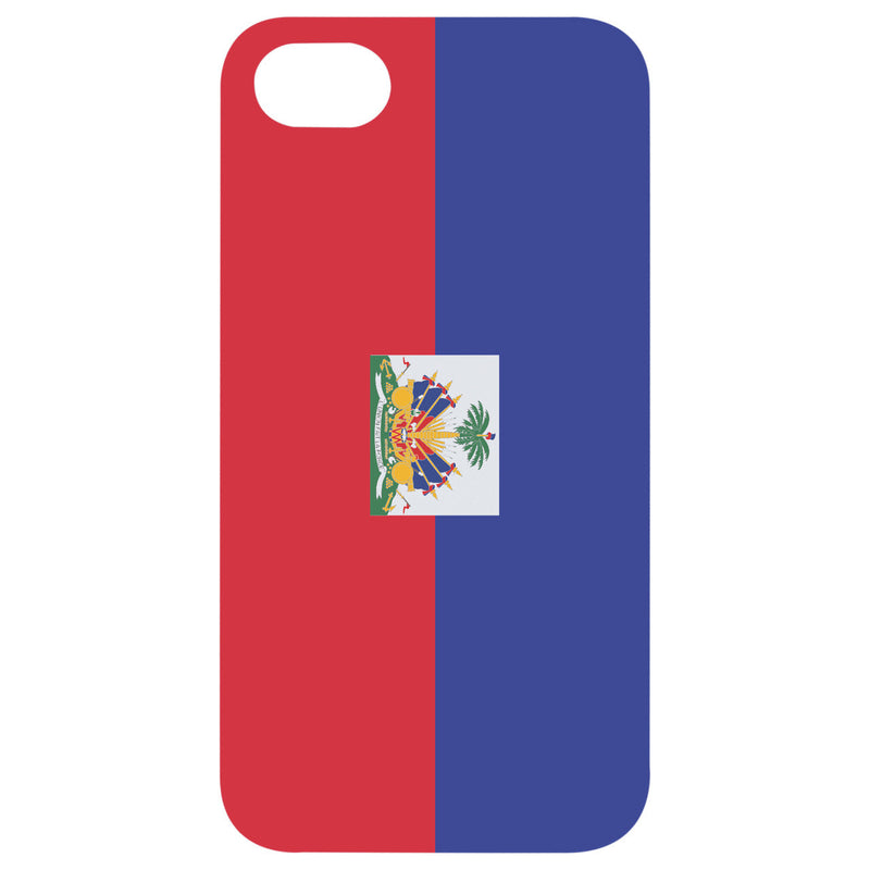 Flag Haiti - UV Color Printed Wood Phone Case