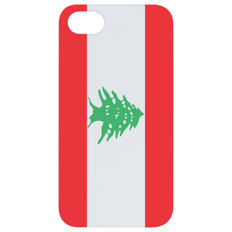 Flag Lebanon - UV Color Printed Wood Phone Case