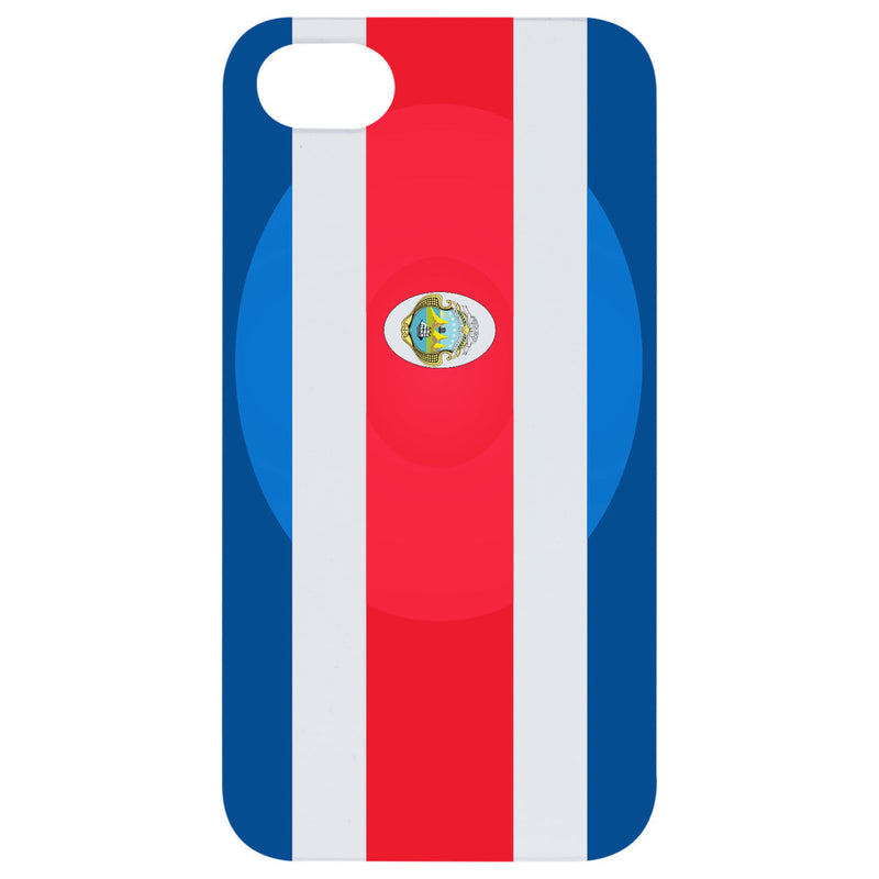 Flag Costa Rica - UV Color Printed Wood Phone Case