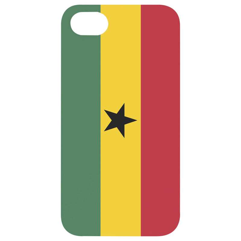 Flag Ghana - UV Color Printed Wood Phone Case