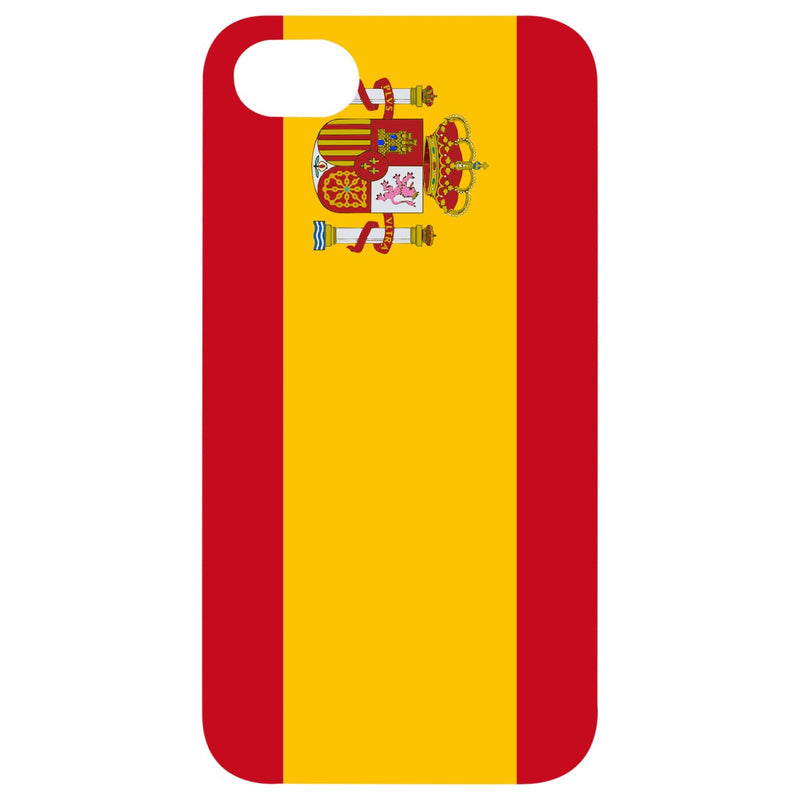 Flag Spain - UV Color Printed Wood Phone Case