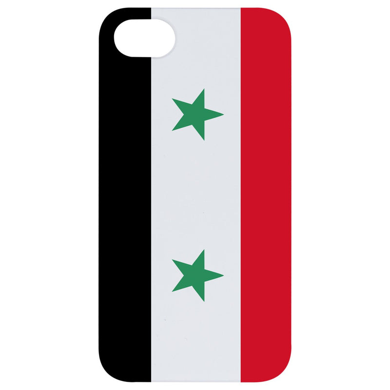 Flag Syria - UV Color Printed Wood Phone Case