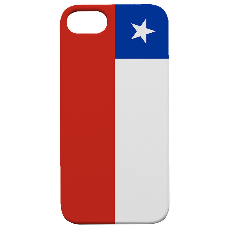 Flag Chile - UV Color Printed Wood Phone Case