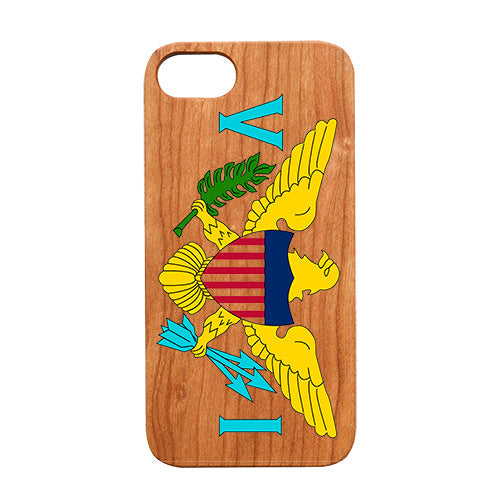 Flag Virgin Islands - UV Color Printed Wood Phone Case