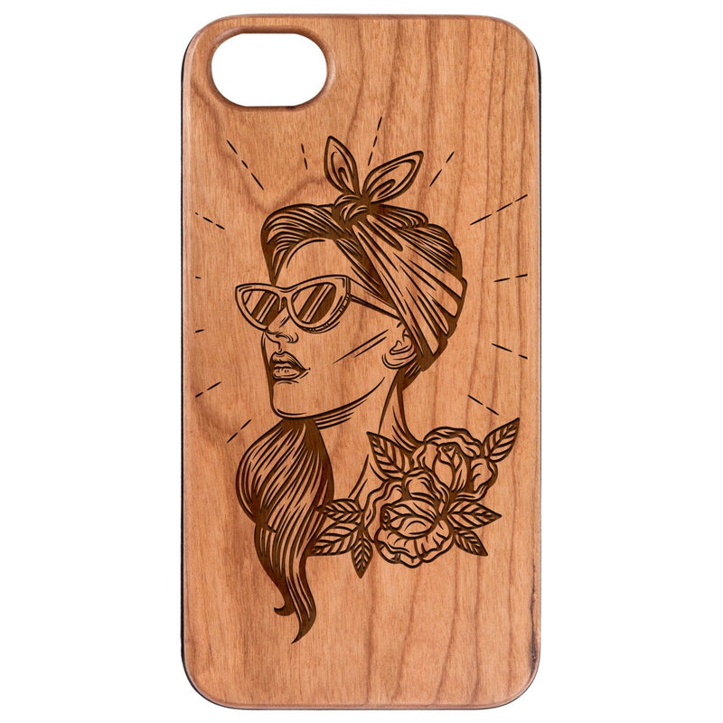 Girl with Sunglasses - Engraved