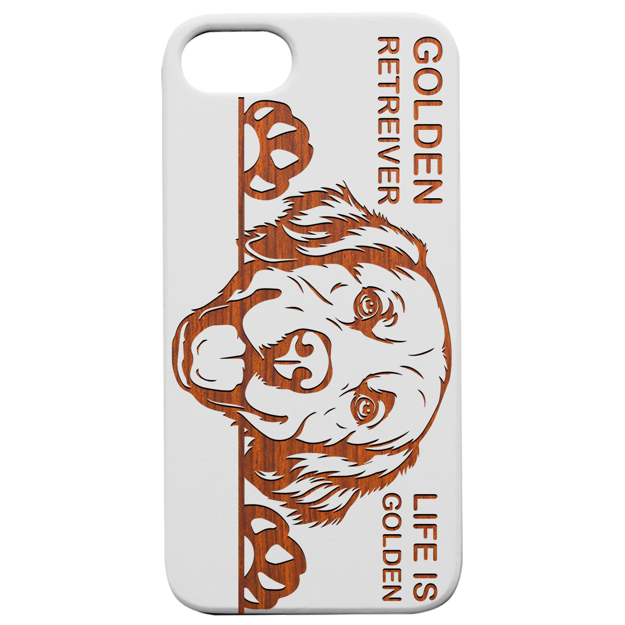 Golden Retreiver - Engraved Wood Phone Case