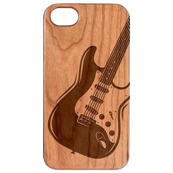 Guitar 2 - Engraved Wood Phone Case