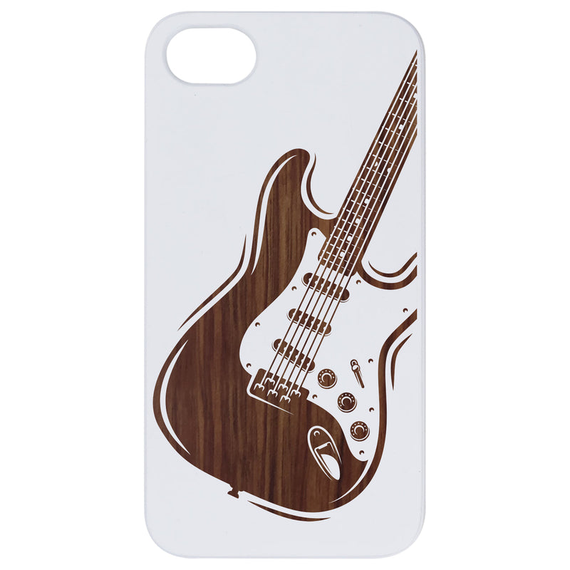 Guitar 2 - Engraved Wood Phone Case