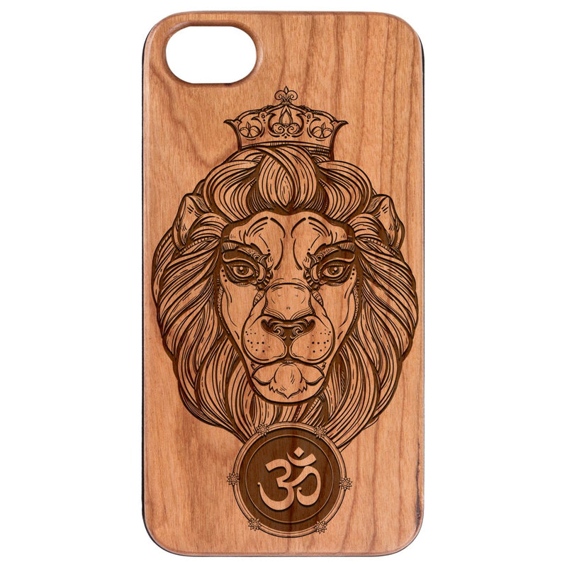 Heraldic Lion - Engraved Wood Phone Case