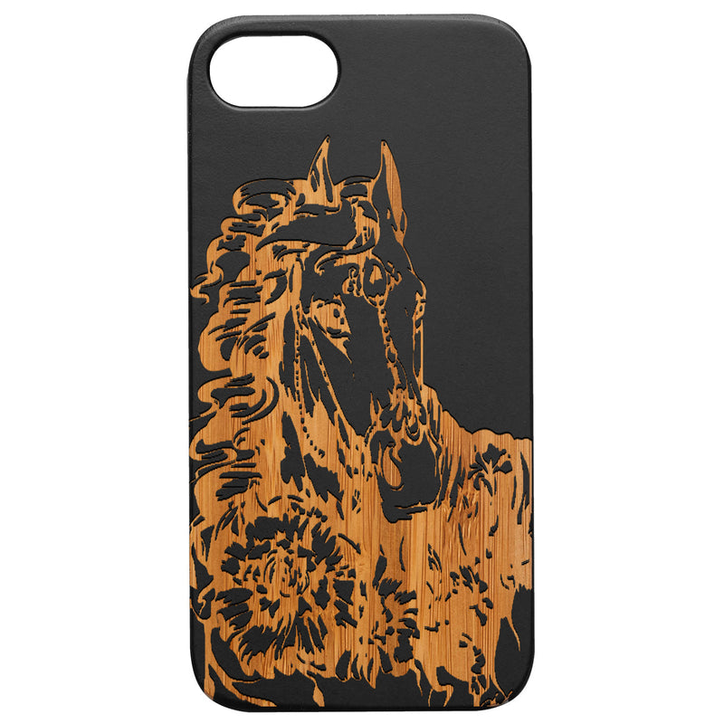 Horse Jewels - Engraved Wood Phone Case