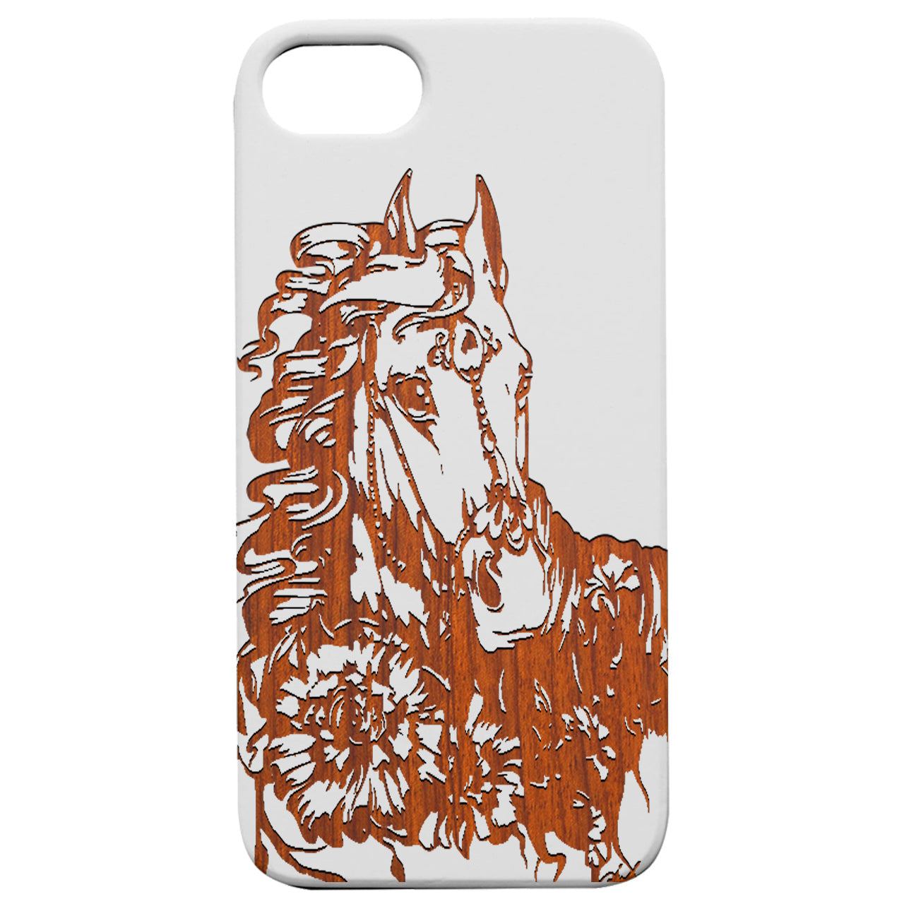 Horse Jewels - Engraved Wood Phone Case