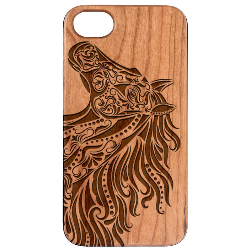 Horse Head - Engraved Wood Phone Case