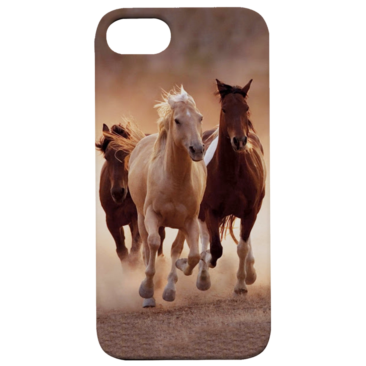 Horses - UV Color Printed Wood Phone Case