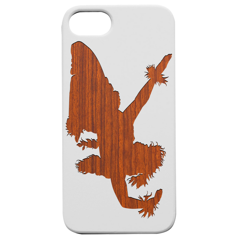 Hula Dancer Girl - Engraved Wood Phone Case
