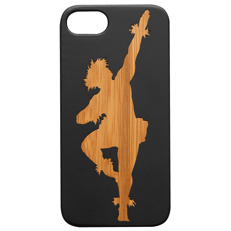 Hula Dancer Man - Engraved Wood Phone Case