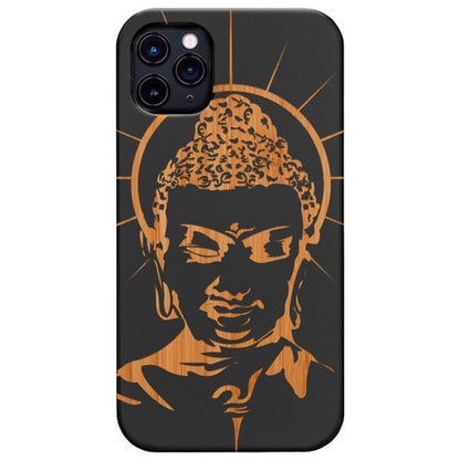 Enlightening Buddha - Engraved Wood Phone Case