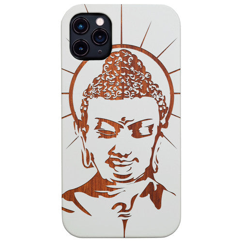 Enlightening Buddha - Engraved Wood Phone Case