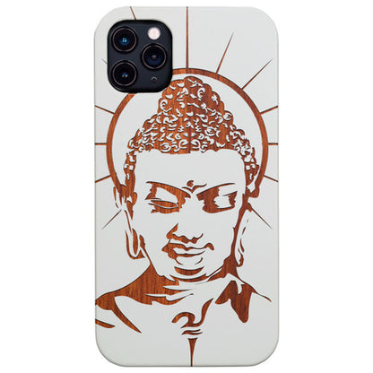 Enlightening Buddha - Engraved Wood Phone Case