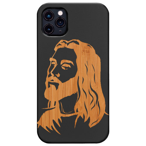 Jesus the Savior - Engraved Wood Phone Case