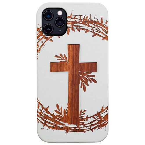 Crucified 2 - Engraved Wood Phone Case