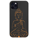 Buddha Blessings - Engraved Wood Phone Case