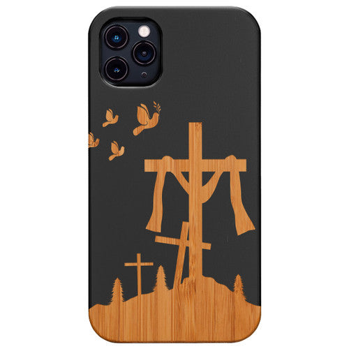 Jesus for All - Engraved Wood Phone Case