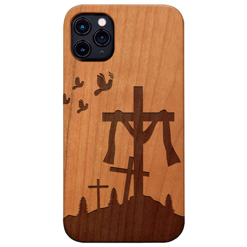 Jesus for All - Engraved Wood Phone Case