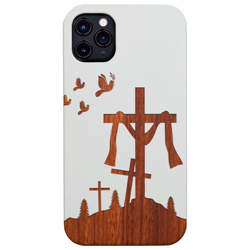 Jesus for All - Engraved Wood Phone Case