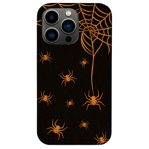 Spider Pattern - UV Color Printed Wood Phone Case