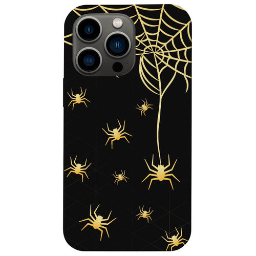 Spider Pattern - UV Color Printed Wood Phone Case