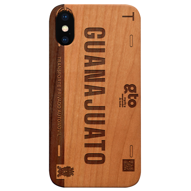 GUANAJUATO - Plate Engraved Wood Phone Case