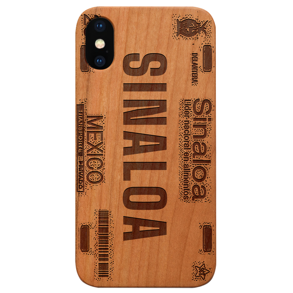 SINALOA - Plate Engraved Wood Phone Case