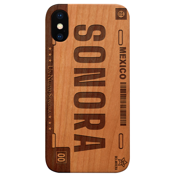 SONORA - Plate Engraved Wood Phone Case