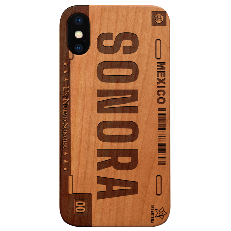 SONORA - Plate Engraved Wood Phone Case