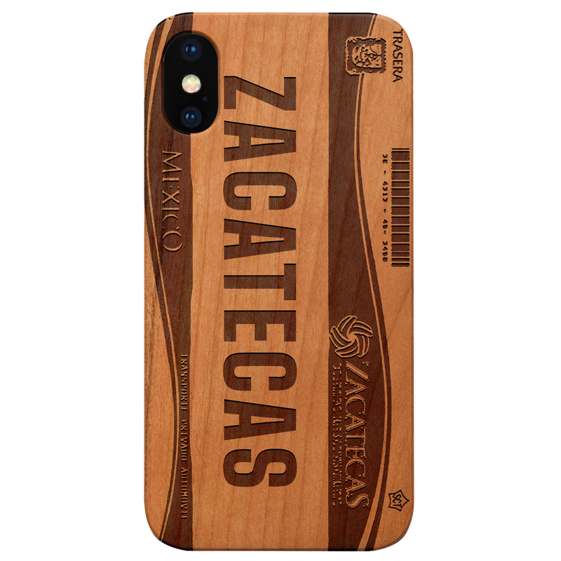 ZACATECAS - Plate Engraved Wood Phone Case